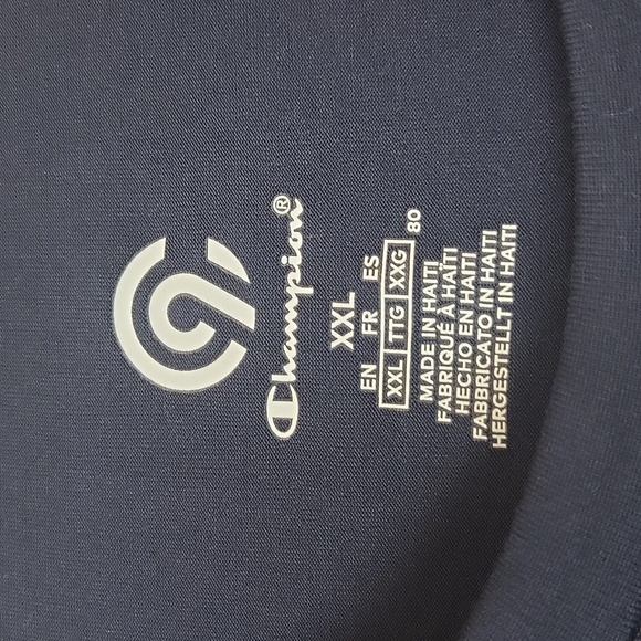 CHAMPION C9 Navy Blue Long Sleeve Tech Tee Shirt - Picture 2 of 10